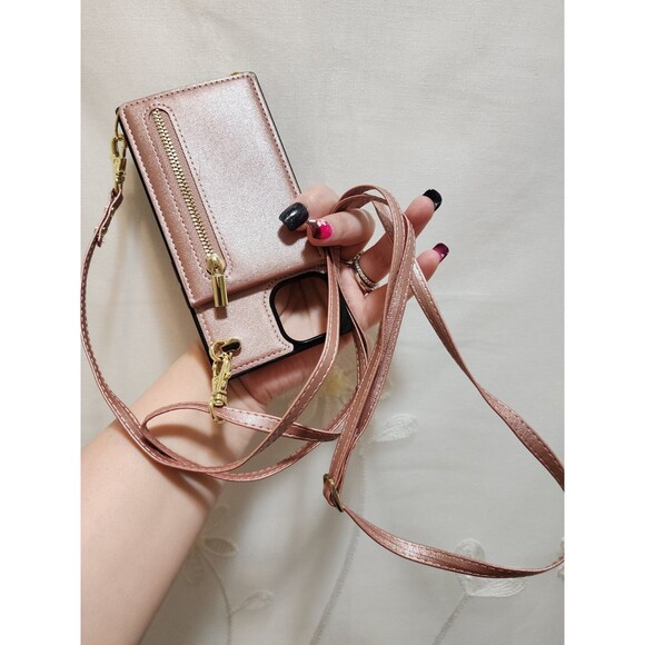 Cell Phone 3 Pc Lot Pink Black Protector Carrying Case Straps Wallet Durable - Picture 5 of 15